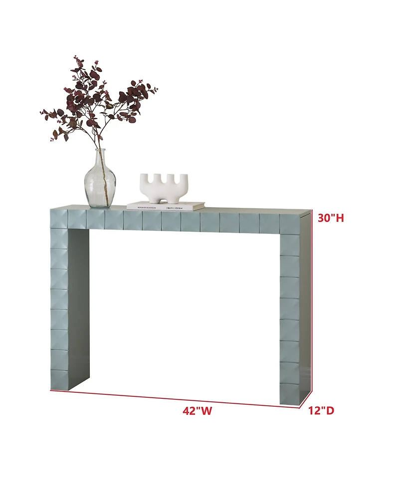 Kings Brand Furniture Turlock Wooden Console Table - Minimalist Sofa Table, Side Entryway and Display