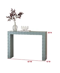 Kings Brand Furniture Turlock Wooden Console Table - Minimalist Sofa Table, Side Entryway and Display