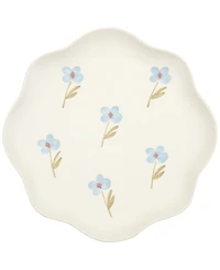 Haven Floral Scalloped Salad Plates, Set of 4