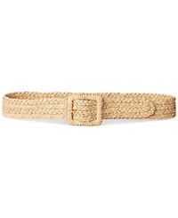 Lauren Ralph Raffia Wide Belt