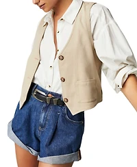 Free People Women's Danni Cotton High-Rise Shorts