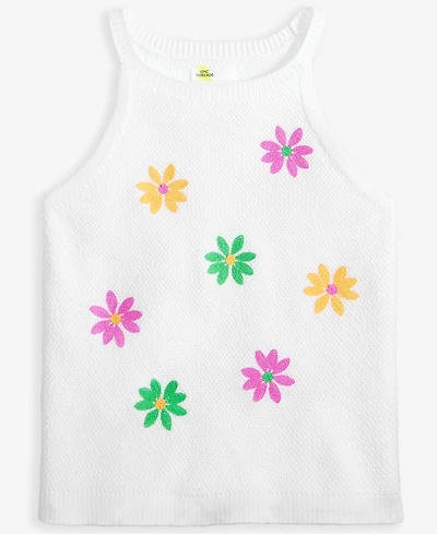 Epic Threads Little & Big Girls Embroidered Flowers Tank Top, Exclusively at Macy's