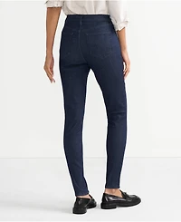 Lands' End Women's Tall High Rise Stretch Denim Skinny Jeans