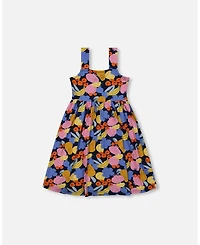 Deux par Big Girls Printed Sleeveless Dress Multicolored