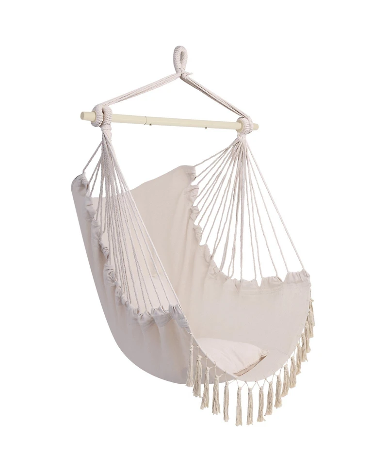 Stylish Pillow Tassel Hanging Chair for Cozy Spaces