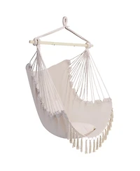 Stylish Pillow Tassel Hanging Chair for Cozy Spaces