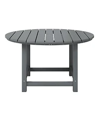 Kids Outdoor Patio Furniture Hdpe 38" Wide Round Dining Table