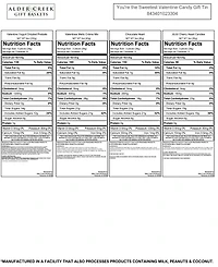 Alder Creek Gift Baskets You're the Sweetest Valentine Candy Gift Tin, 4 Items