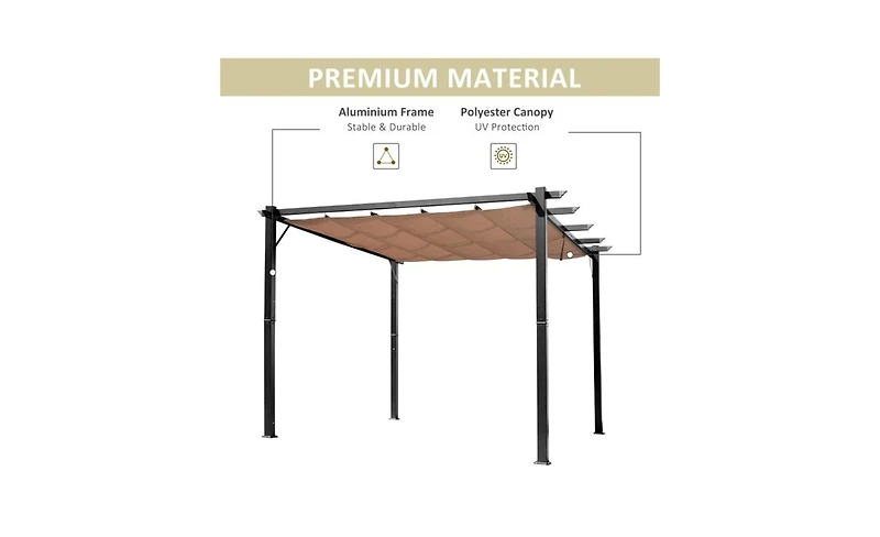 Garden Gazebo with Side Curtains for Privacy and Shade