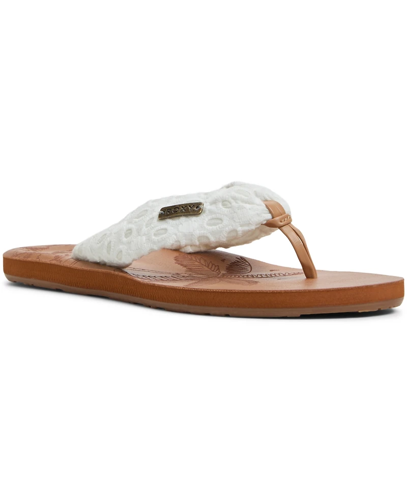 Roxy Women's Tulum Slip-On Flat Sandals