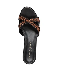 Marc Fisher Ltd Women's Tracey Crisscross Kitten Heel Sandals