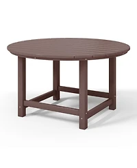 Kids Outdoor Patio Furniture Hdpe 38" Wide Round Dining Table