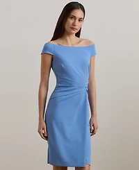Lauren Ralph Lauren Women's Crepe Off-the-Shoulder Cocktail Dress