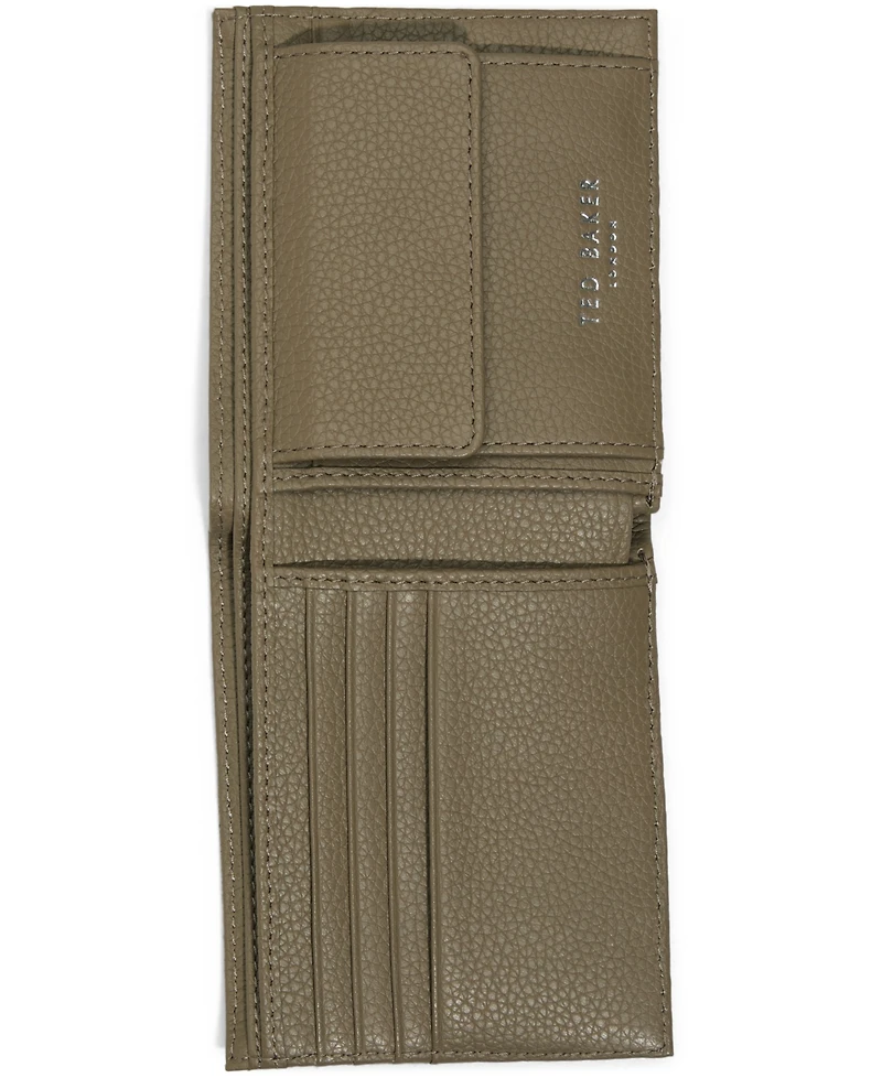Ted Baker Canvas Olive Leather Wallet