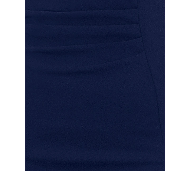 Xscape Petite Ruffled Off-The-Shoulder Gown