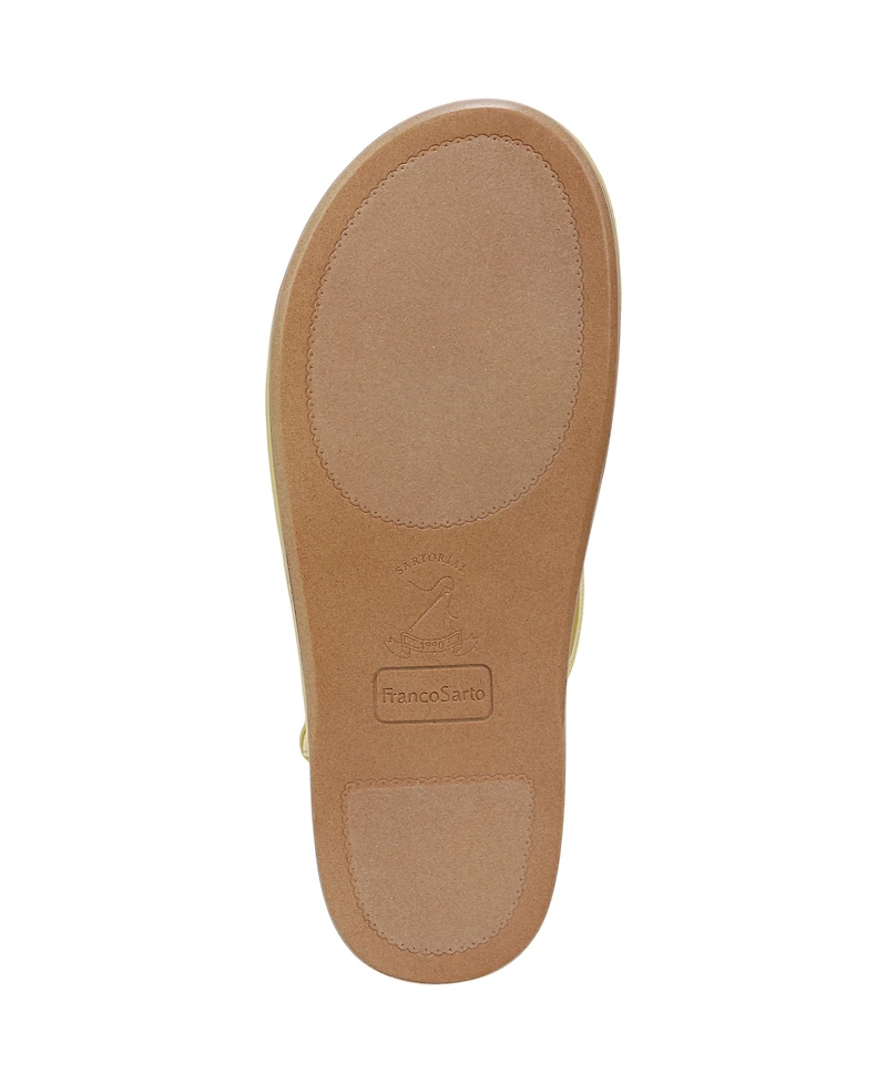 Franco Sarto Women's Jocelyn Open Toe Thong Slingback Sandals
