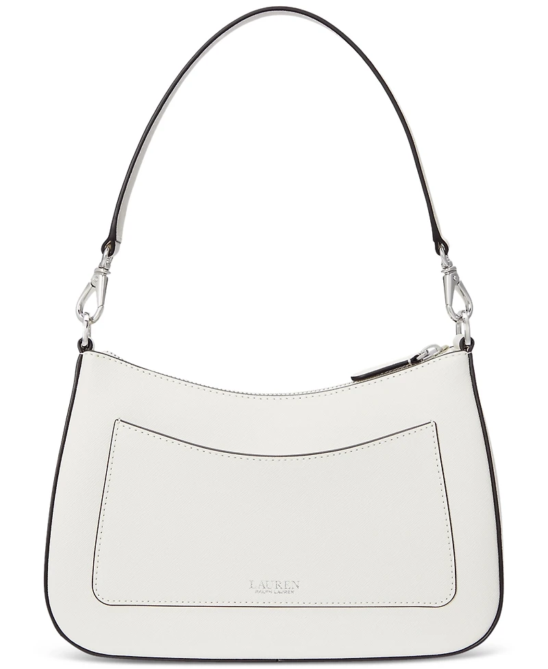 Lauren Ralph Lauren Women's Crosshatch Leather Medium Danni Shoulder Bag