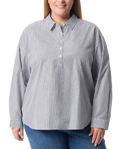 Gloria Vanderbilt Plus Amanda Popover Blouse