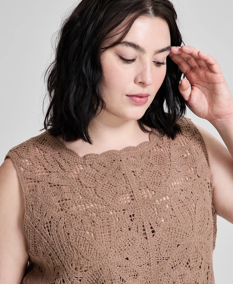 And Now This Trendy Plus Sleeveless Sweater, Exclusively at Macy's