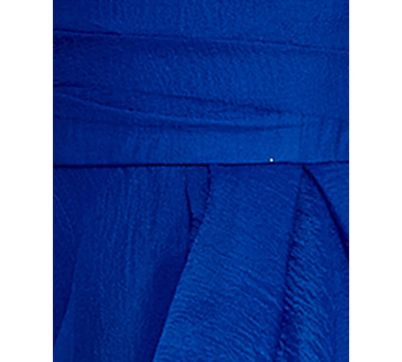 B Darlin Juniors' Asymmetric Drape Strapless Ball Gown, Created for Macy's