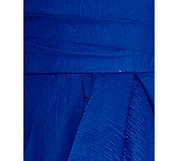 B Darlin Juniors' Asymmetric Drape Strapless Ball Gown, Created for Macy's