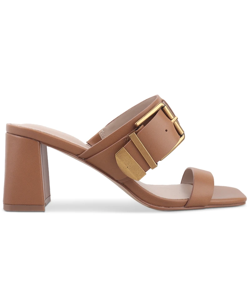 Giani Bernini Women's Hillarry Buckle Block Heel Dress Sandals, Created for Macy's