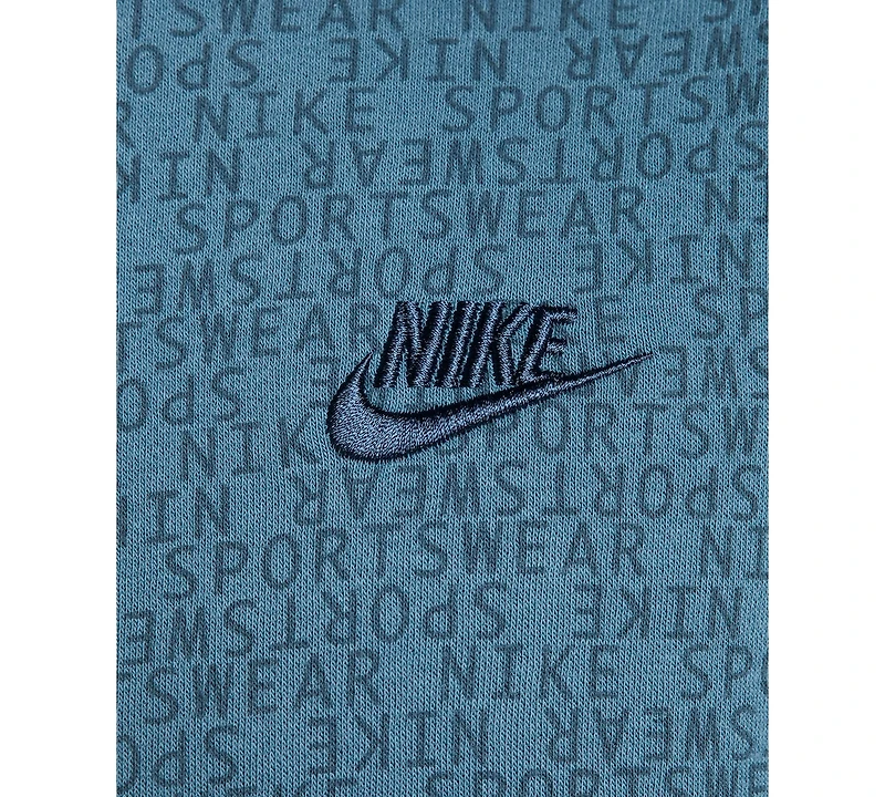 Nike Men's Club Fleece Pull-Over Monogram Hoodie