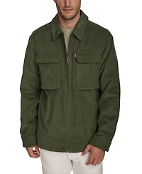 Levi's Men's Solid Full-Zip Corduroy Shirt Jacket