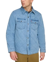 Levi's Men's Diamond-Quilted Denim Western Jacket