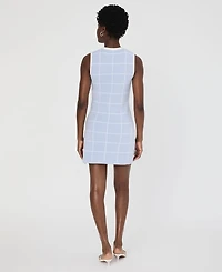 French Connection Women's Check-Print Sleeveless Dress