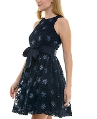 Taylor Women's Sequined Soutache Sleeveless Dress