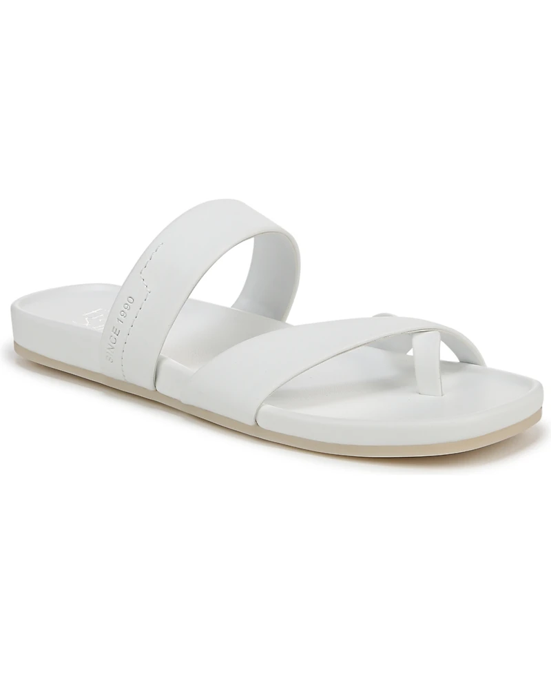 Franco Sarto Women's Estella Open Square Toe Slide Flat Sandals