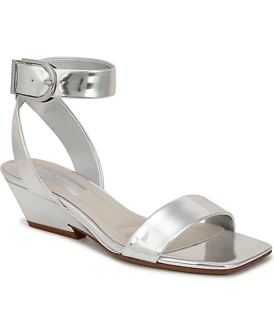 Franco Sarto Women's Savini Open Square Toe Ankle Strap Dress Sandals