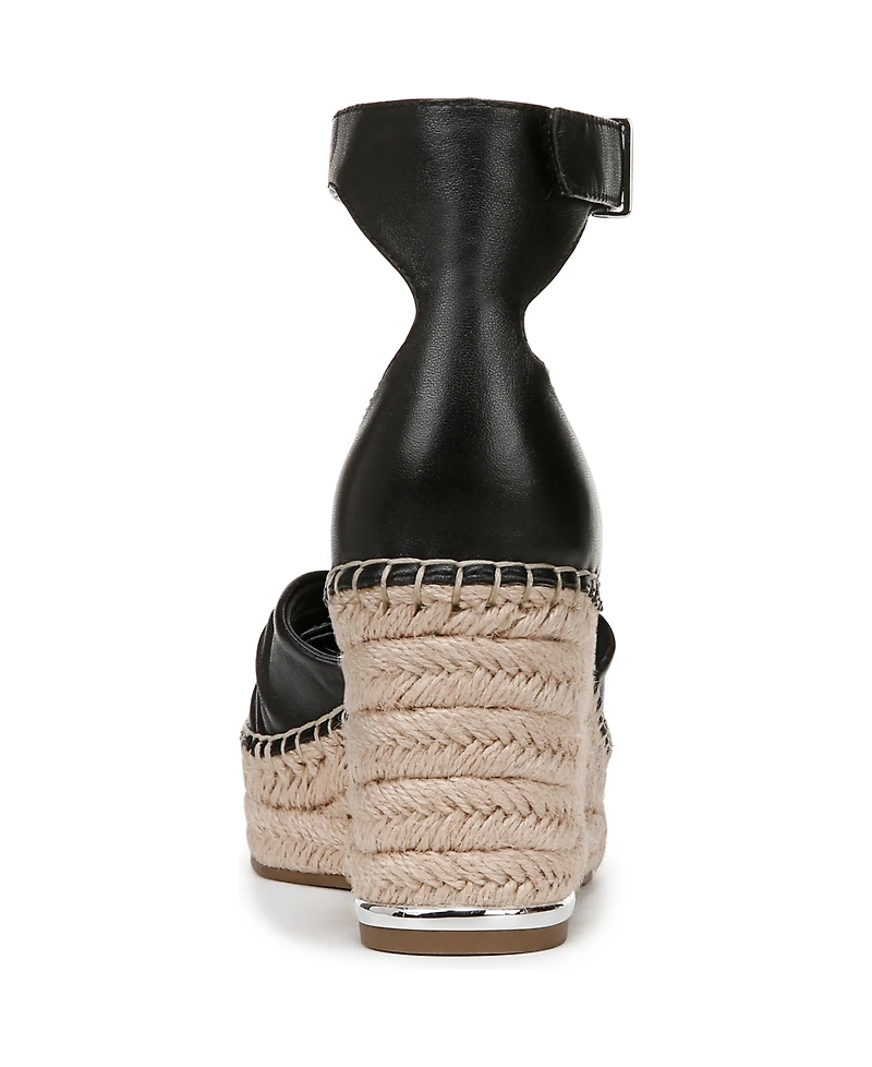 Franco Sarto Women's Clementine Open Toe Espadrille Wedge Sandals