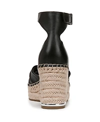 Franco Sarto Women's Clementine Open Toe Espadrille Wedge Sandals