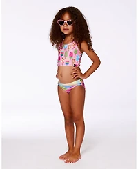 Deux par Girls Printed Two-Piece Swimsuit Multicolored