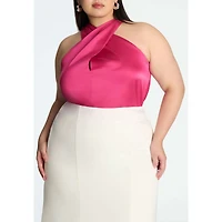 Eloquii Women's Halter Neck Top