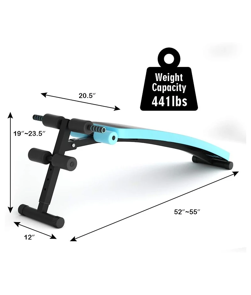 Folding Weight Bench Adjustable Sit-up Board Workout Slant Bench