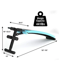 Folding Weight Bench Adjustable Sit-up Board Workout Slant Bench