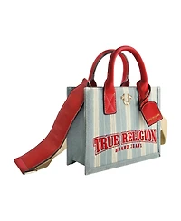 True Religion Denim Stripe Modern Tote