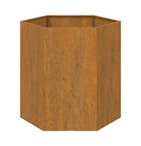 Planter Rusty 15.7"x15.7"x17.7" Corten Steel