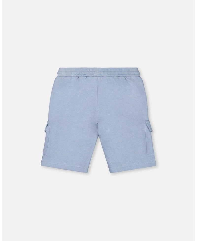 Deux par Deux Baby Boys French Terry Short Pale Blue