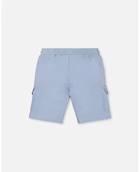 Deux par Deux Baby Boys French Terry Short Pale Blue