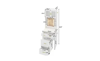 Small Vanity Desk with Mirror and Led Lights – Compact Makeup Table with Charging Station and Storage Shelves for Small Spaces