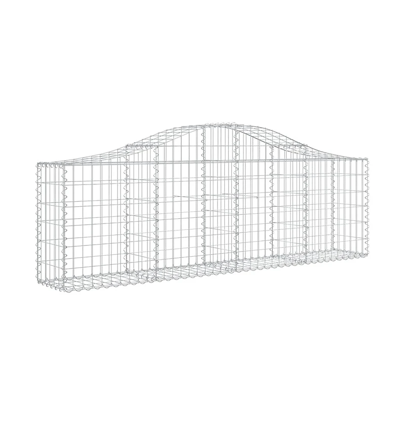 Arched Gabion Basket 78.7"x11.8"x23.6"/31.5" Galvanized Iron