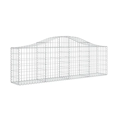 Arched Gabion Basket 78.7"x11.8"x23.6"/31.5" Galvanized Iron