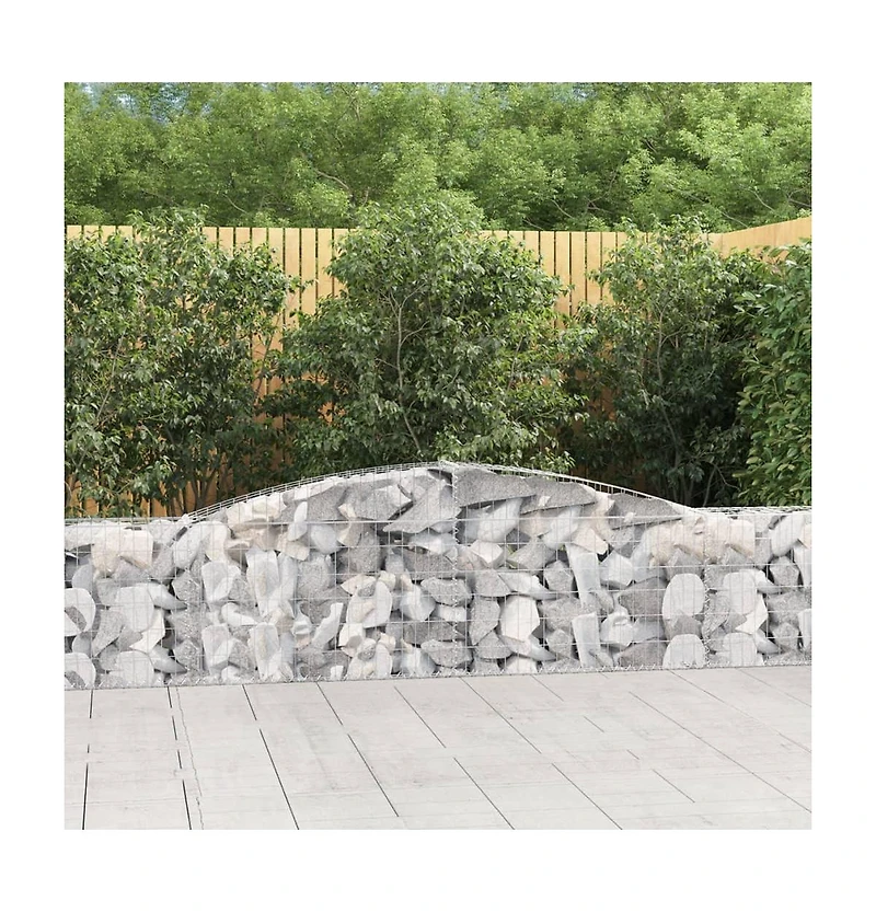 Gabion Basket Silver Galvanized Iron Extra Large