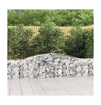 Gabion Basket Silver Galvanized Iron Extra Large