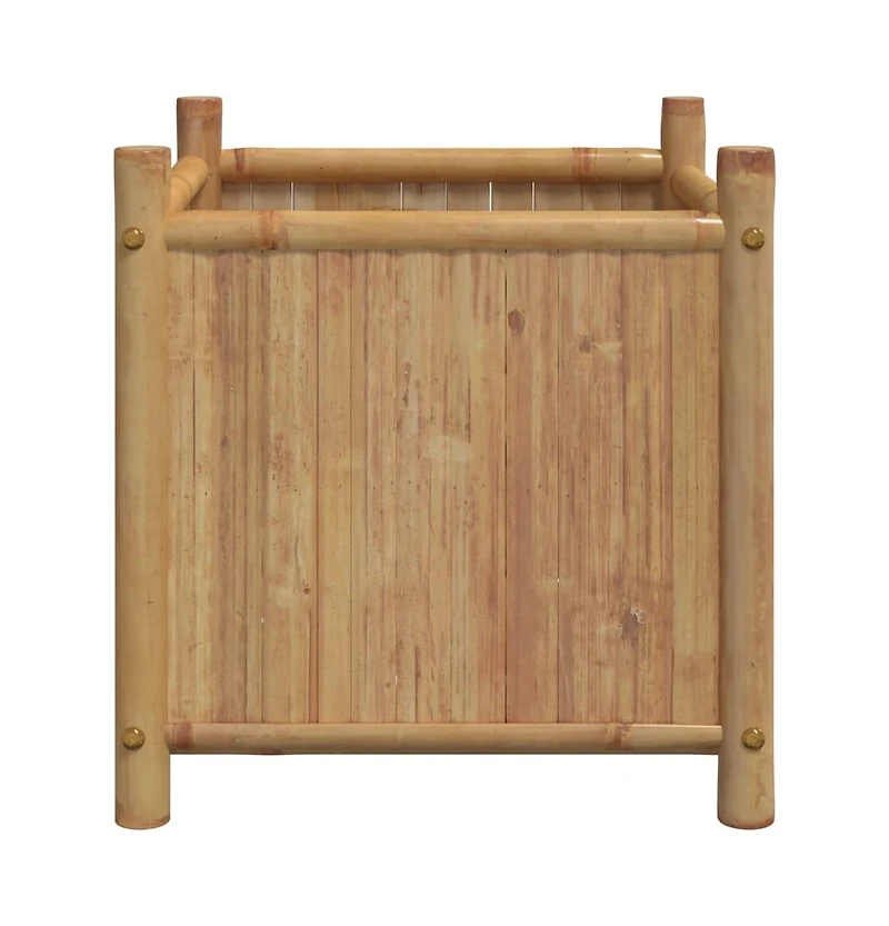 Planter 15.7"x15.7"x15.7" Bamboo