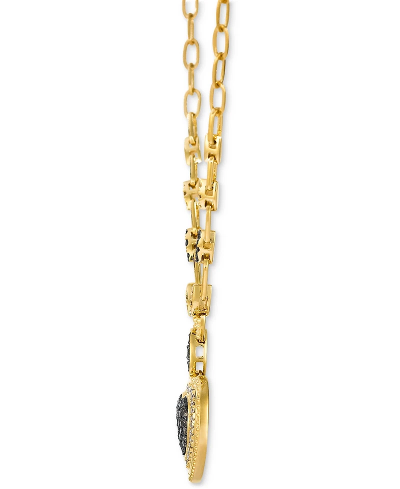 Godiva x Le Vian Diamond Heart Pendant Necklace (3/4 ct. t.w.) in 14k Yellow Gold, 17" + 2" extender